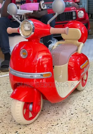 Baby King Red Children's Electric Vespa Scooter