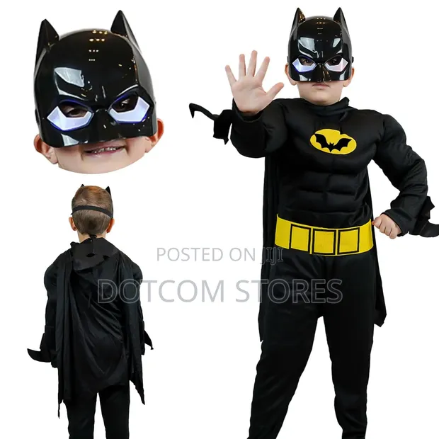 Batman Muscle Padded Costume for Boys - 1