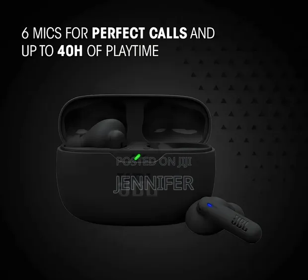 JBL Wave Beam 2 True Wireless Earbuds - Black - 1