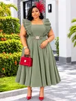 Women's Round Dresses - 4