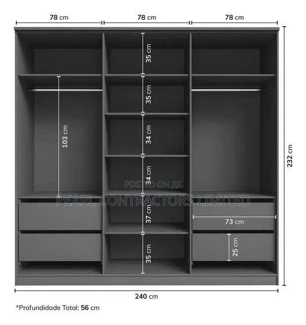 Stand-Alone Open Closet Wardrobes - Any Colour - 1