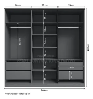 Stand-Alone Open Closet Wardrobes - Any Colour