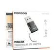Porodo Minilink Transparent OTG Adapter USB-C to USB-A - 1