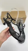 Zara Thong Sling Back Kitten Shoes - 2