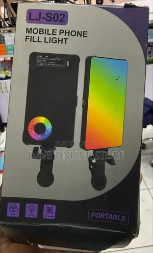 LJ-S02 Portable RGB LED Fill Light for Mobile Phones