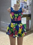 Ladies Swimdress - Tropical Pattern - 1