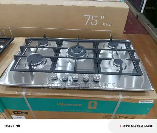 Hisense 90x60cm Electric Hob - 5 Burners - 1