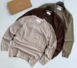 Long-Sleeved Plain Textured Crewneck T-Shirts - 1