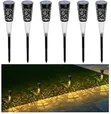6-Piece Solar Garden Pathway Lights - Waterproof - 2