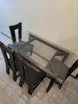 Glass Dining Set - Seats 4 - 4