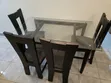 Glass Dining Set - Seats 4 - 5
