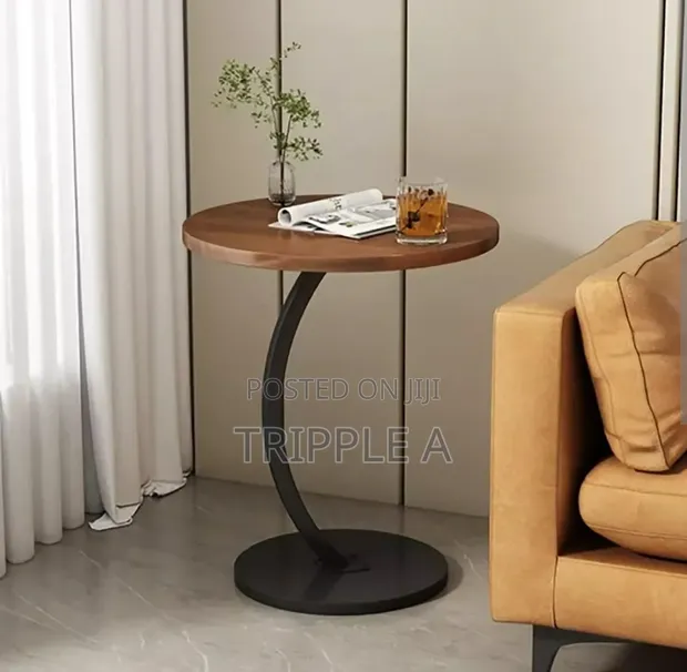 Wooden Round Coffee Table - 1