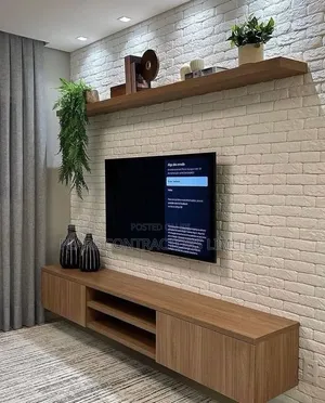 Brand New TV Stand / Floating Shelves Decor