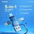 Porodo Minilink Transparent OTG Adapter - 1