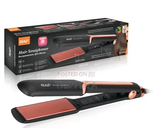 New 5-Temp Extra-Wide PTC Flat Iron Hair Straightener