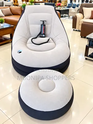 Luxury Inflatable Lounge Chair with Ottoman
