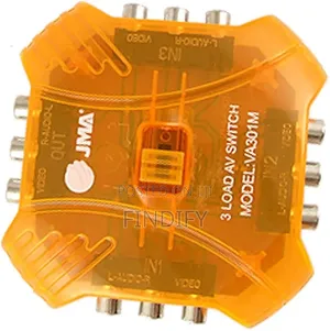 3-Way Audio Video RCA Switcher Box