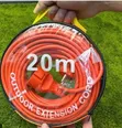 Orange Outdoor Extension Cord 20m - 1