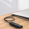USB-C to SATA Adapter with 3-Port USB 3.0 Hub - 2