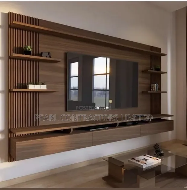 Barlesconi Wall Unit TV Stand in Any Colour - 1