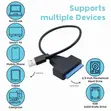 USB 3.0 to SATA Adapter with 12V Power for 2.5" & 3.5" HDD/SSD - 2