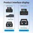 HDMI Extender over Cat 6 to Type C, 1080p, 60m - 4