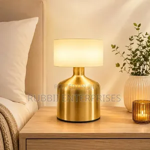 Rechargeable Gold Bottle-Shape Table Lamp