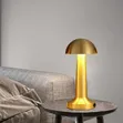 Gold-Colored Mushroom Dome Table Lamp - 2