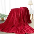 Brand New ZHH Plush Ribbed Throw Blanket - Gray - 2