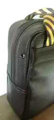 Black Leather Hand Bag - 2