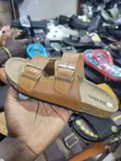 Boss Double-Buckle Slide Sandals - Brown - 2