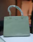 Ladies Leather Handbag with Top Handle - 1