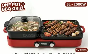 Hoffman 2-in-1 Electric Pot and Grill
