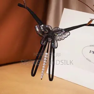 Pearl Embroidered G-String