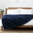 Soft Touch Navy Throw Blankets - 1
