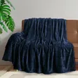 Soft Touch Navy Throw Blankets - 2