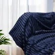 Soft Touch Navy Throw Blankets - 3
