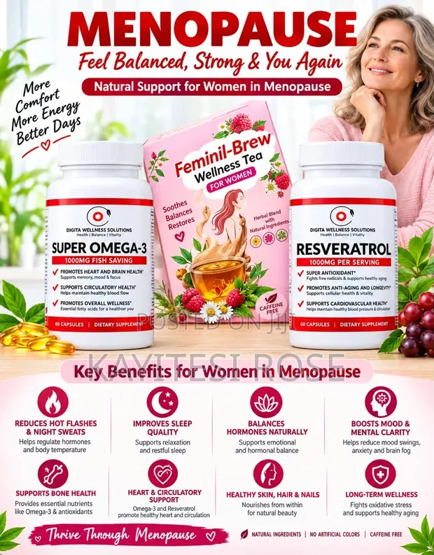 Femmi-Brew Wellness Tea (Strawberry) - Menopause Solution - 1