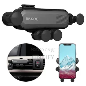Gravity Car Phone Holder Air Vent Mount - Black