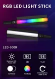 Portable RGB LED Light Wand with Remote - 3