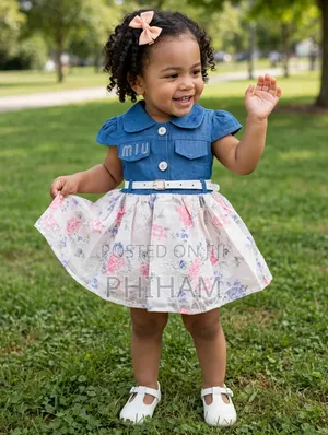Baby/Girls Denim Dress (3 Months - 2 Years)
