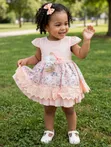 Baby/Girls Floral Cotton Dress - 1