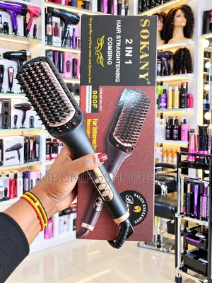SOKANY 2-in-1 Hair Straightening Comb & Styling Brush