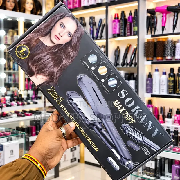 SOKANY 2-in-1 Hair Straightener & Curler - 1