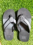 Men's Black Flat Sandals - Size 43 - 1