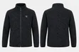 Men's Warm Wool Sweater - Black/Gray - 2
