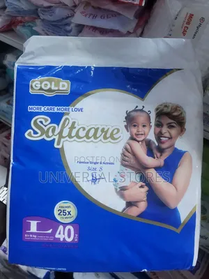 Softcare Gold Baby Diapers (Large, 40 Pieces)