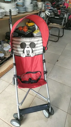 UK Used Disney Mickey Mouse Lightweight Folding Travel Stroller