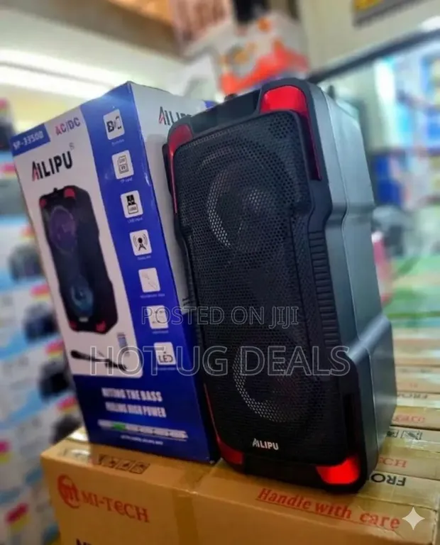 Ailipu SP-3350D Portable AC/DC Bluetooth Speaker with Heavy Bass - 1