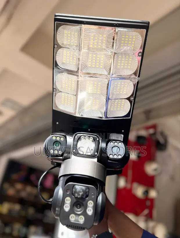 2-in-1 Solar Street Light with Integrated CCTV Camera - 1